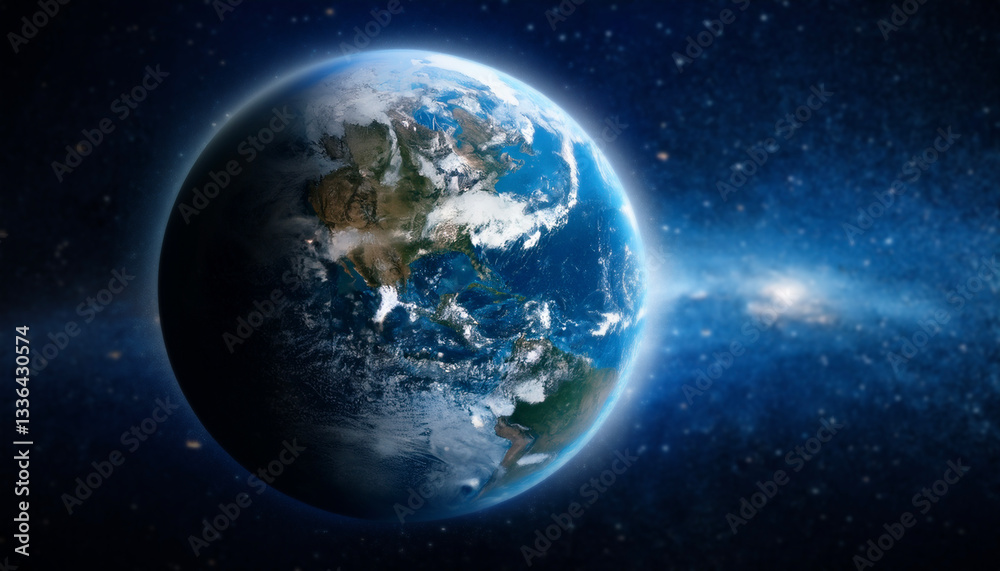 Obraz premium 宇宙 地球 earth Generative AI
