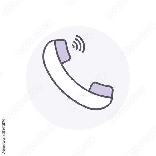 Phone Call  vector icon stock illustration