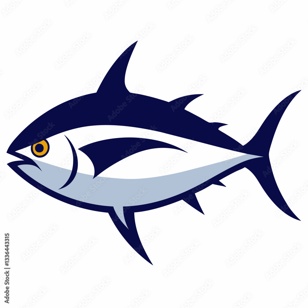 Obraz premium tuna vector illustration