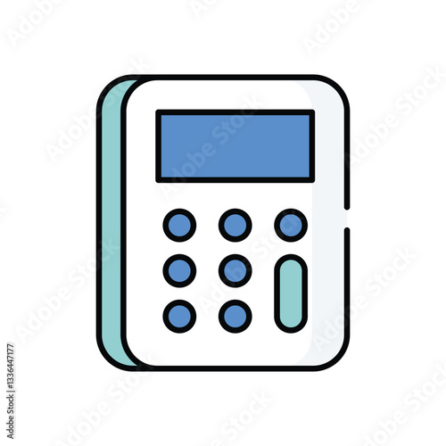 Calculator vector icon stock illustration 