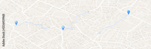 Isometric Gps map navigation to own pin. Abstract transportation background. Track navigation pins on street map, position pin. City top view. Vector illustration