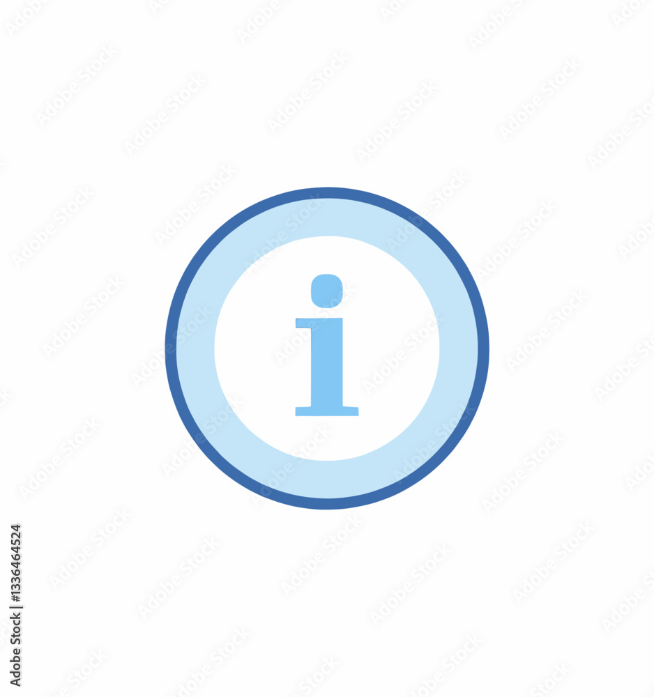 Blue information symbol in circle icon
Blue information symbol in circle icon