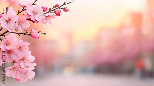 Celebrating chinese new year with red envelopes and coins festive atmosphere vibrant spring blooms cultural traditions joyful gatherings