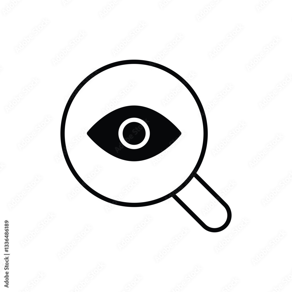 Inspection  vector icon stock illustration