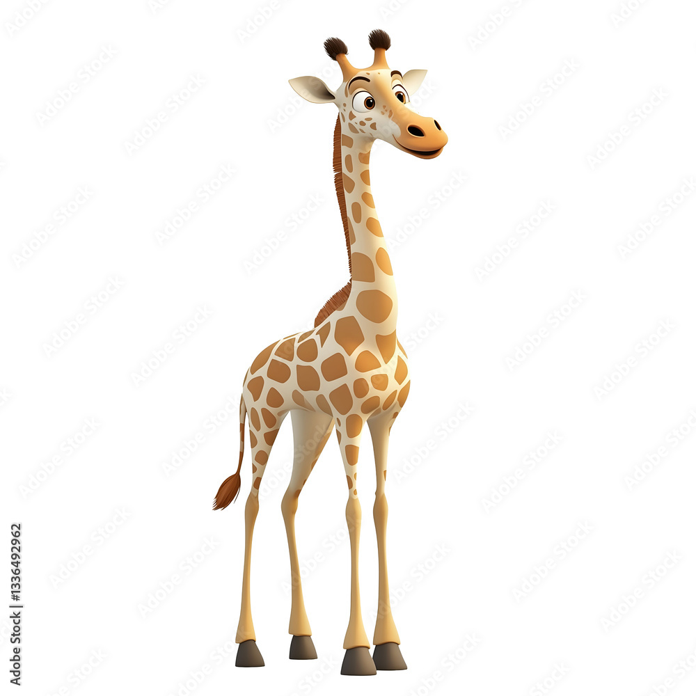 giraffe isolated on white giraffe isolated on white