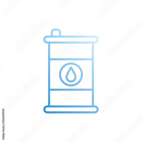 Oil Barrel vector icon stock illustration