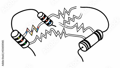 "The Power of Electricity: Resistors and Capacitors"

Theme: A vibrant, abstract design showcasing resistors and capacitors in a dynamic flow of electric current.