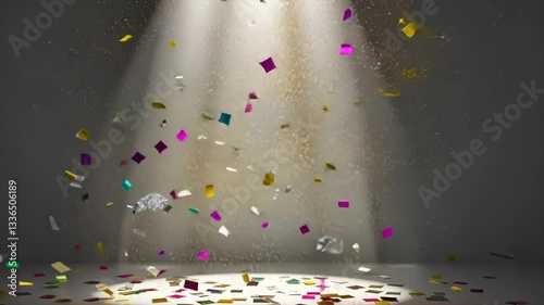 confetti and Spotlights