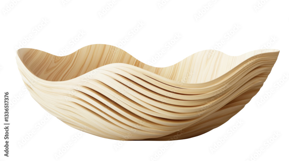 natural wood bowl featuring a unique layered isolated on transparent background natural wood bowl featuring a unique layered isolated on transparent background