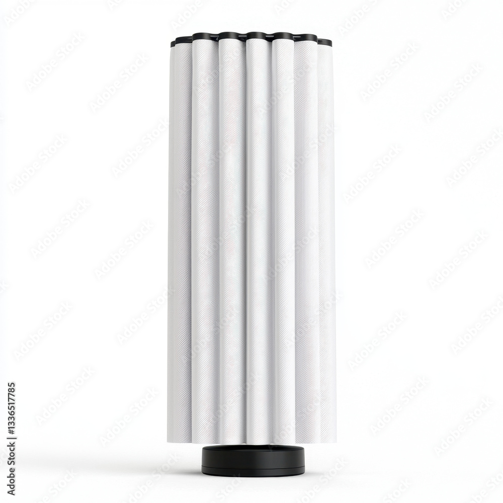 Elegant white vase with black handles showcasing a unique design ideal for floral arrangements captured in a realistic photography setting with ample copy space for artistic display Elegant white vase with black handles showcasing a unique design ideal for floral arrangements captured in a realistic photography setting with ample copy space for artistic display