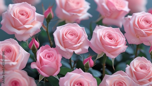 pink roses background