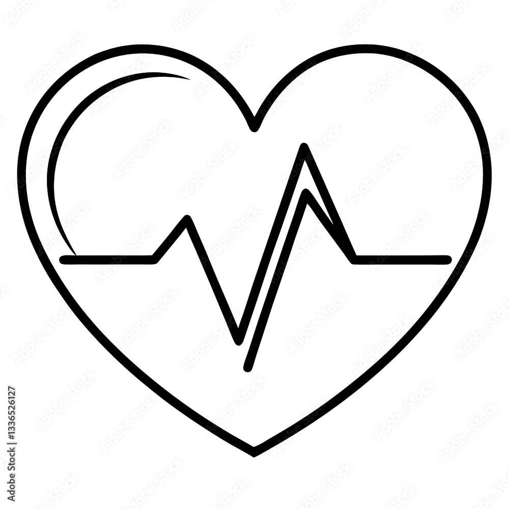 Black and White Heartbeat Line Icon – Medical and Love Symbol
Minimalist Heart with ECG Pulse – Healthcare and Cardiogram Logo Black and White Heartbeat Line Icon – Medical and Love Symbol
Minimalist Heart with ECG Pulse – Healthcare and Cardiogram Logo