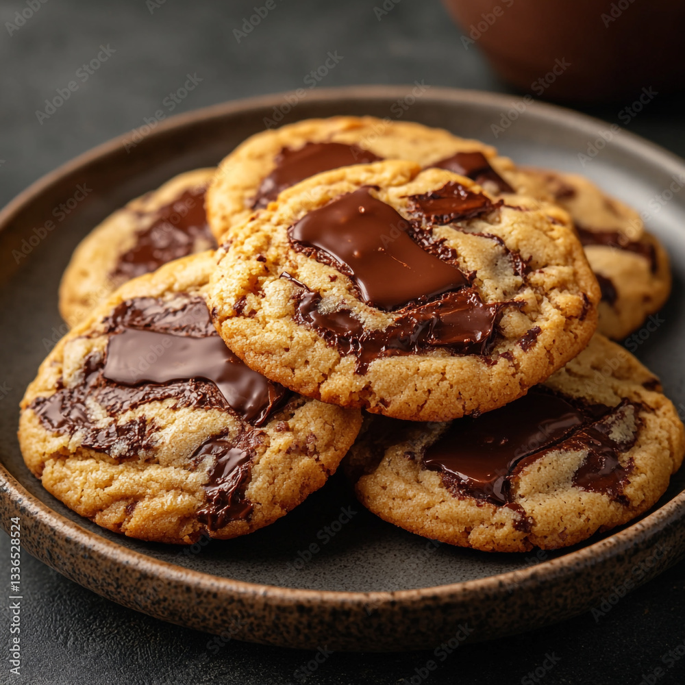 Delicious chocolate drizzled cookies sweet treat baked dessert golden brown food snack tasty yummy Delicious chocolate drizzled cookies sweet treat baked dessert golden brown food snack tasty yummy