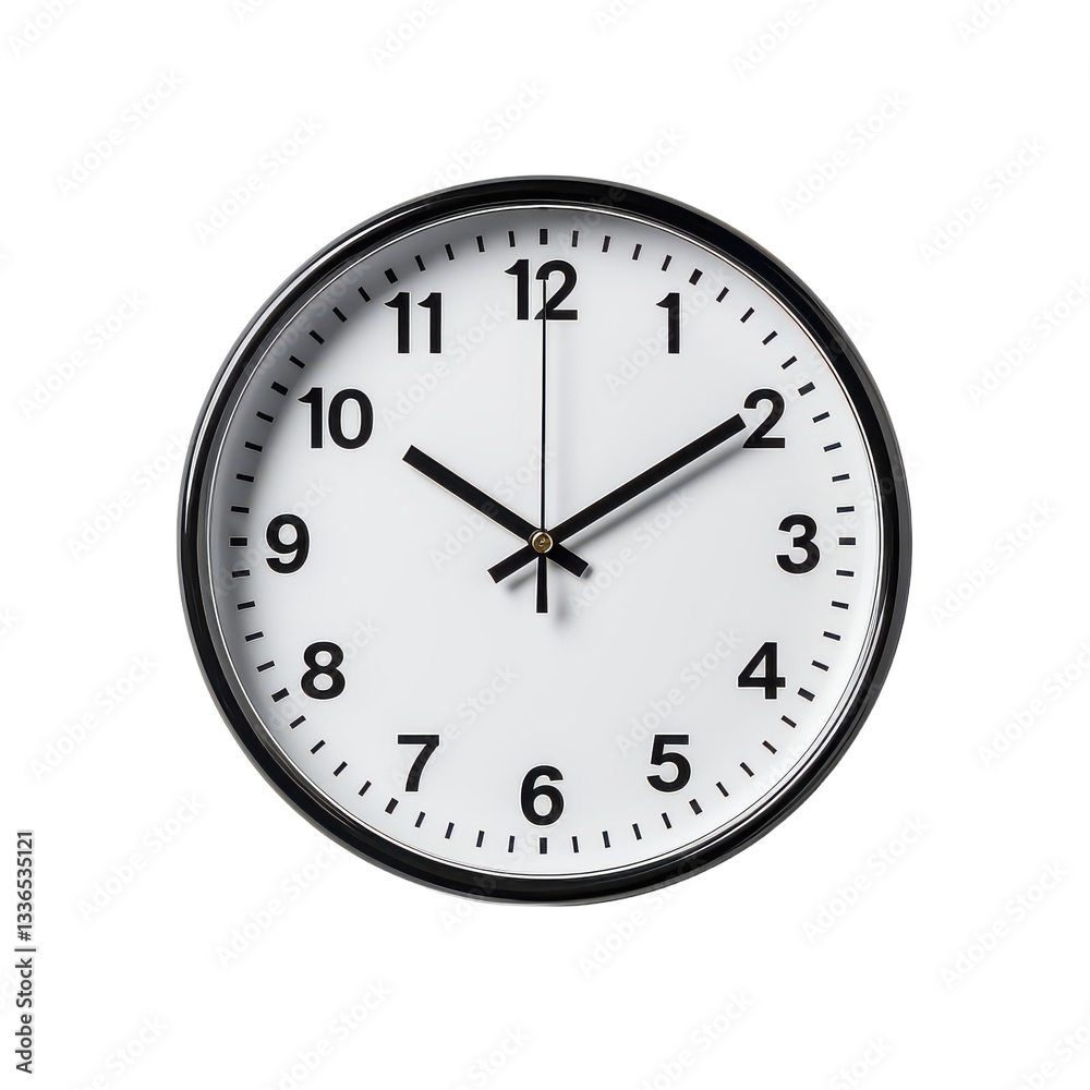 Wall clock isolated on transparent background Wall clock isolated on transparent background