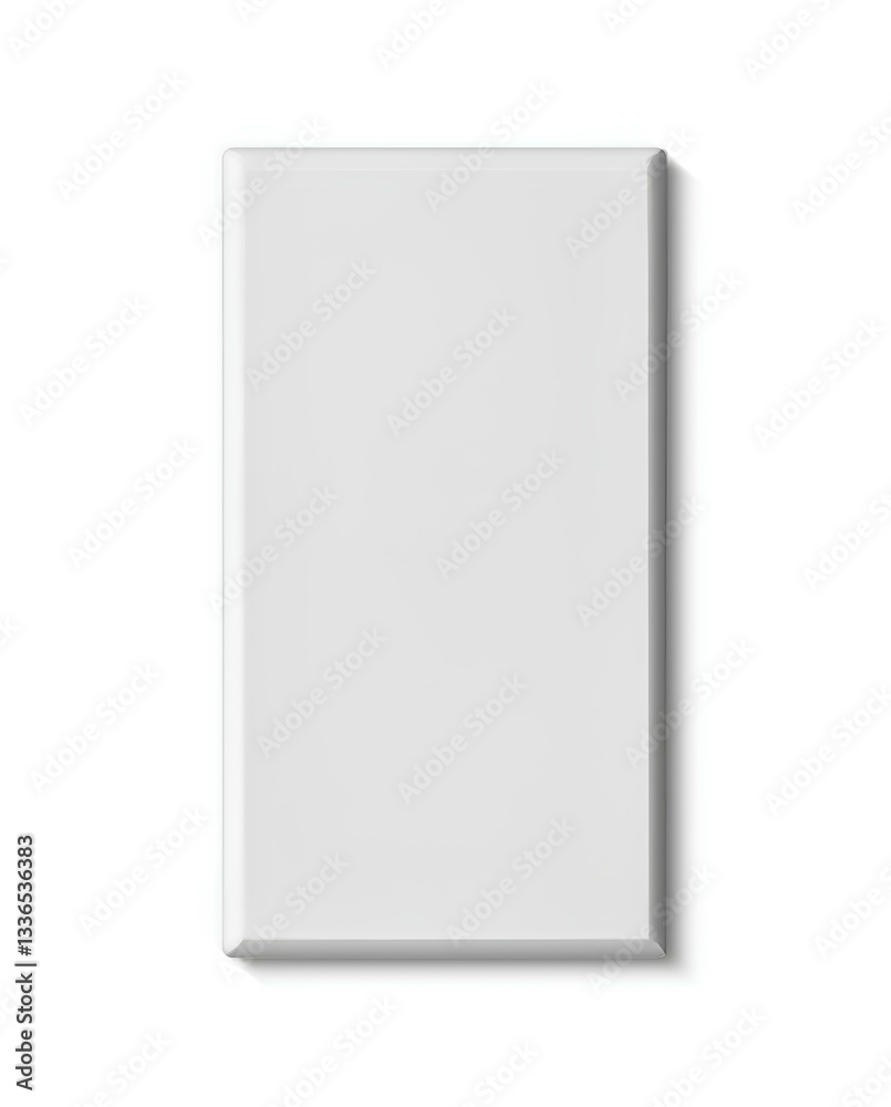 Chocolate Block clear 3D mockup Chocolate Block clear 3D mockup