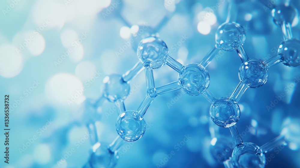 Close-up of a microscope slide showing the molecular structure of a pharmaceutical drug Close-up of a microscope slide showing the molecular structure of a pharmaceutical drug