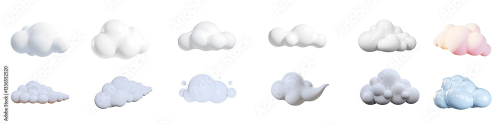 Various Cloud Illustrations Various Cloud Illustrations