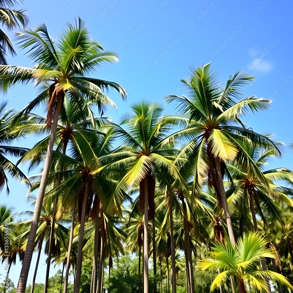 Fototapeta premium coconut palm tree
