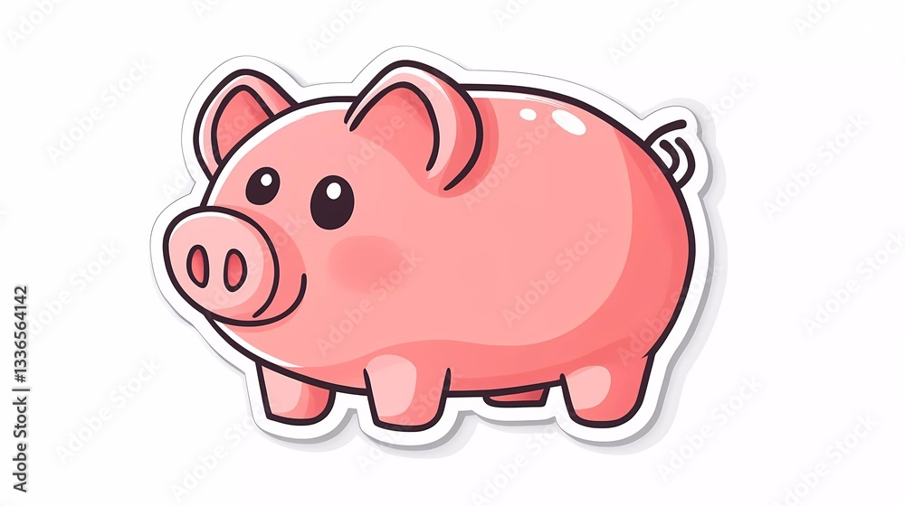 Golden piggy bank with money inside, representing prosperity, economic stability, and financial security, a valuable visual for investment themes, sketchbook style Golden piggy bank with money inside, representing prosperity, economic stability, and financial security, a valuable visual for investment themes, sketchbook style