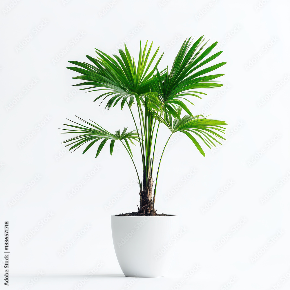 vibrant green palm plant in white pot, adding fresh touch to any space. Perfect for home decor or office settings vibrant green palm plant in white pot, adding fresh touch to any space. Perfect for home decor or office settings
