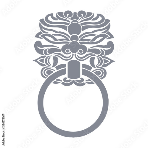 The traditional Korean Goblin (Dokkaebi) pattern, which wards off disasters and protects from hardships, applied to interior decorations, precious metals, tiles, umbrellas, ties, fabrics, package desi