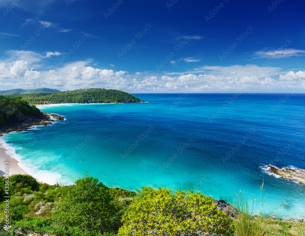 Fototapeta premium Generated image 夏の海の風景
