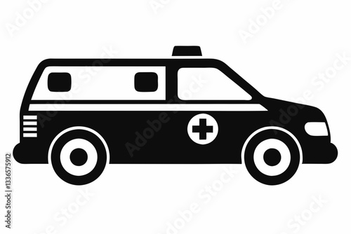 medical health car line art silhouette vector illustration photo