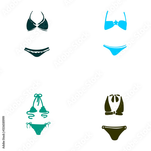 sexy women bikini logo