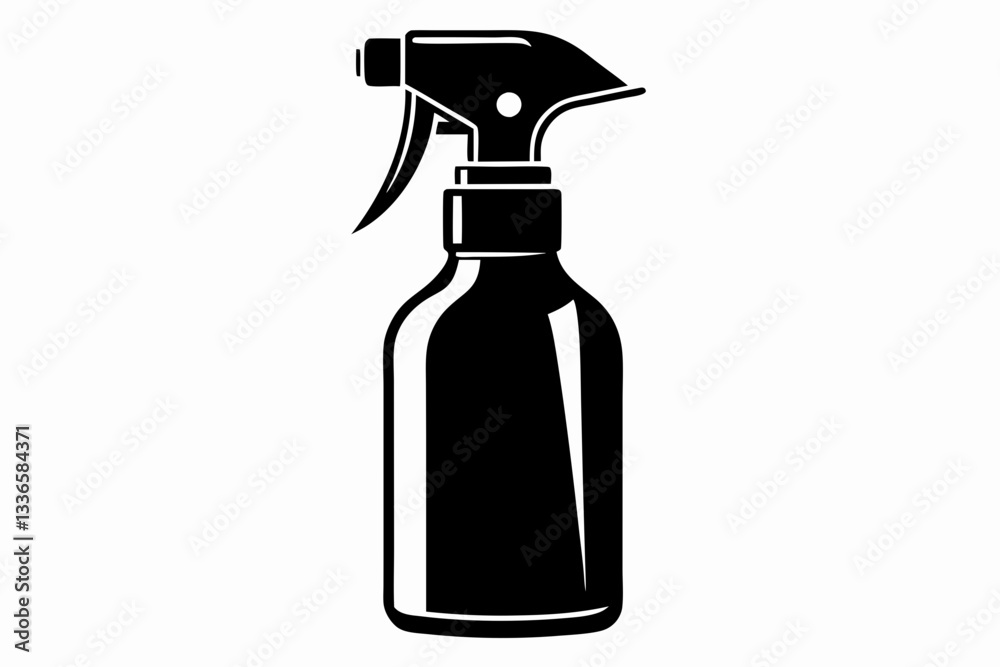 spray bottle icon line art silhouette vector illustration spray bottle icon line art silhouette vector illustration