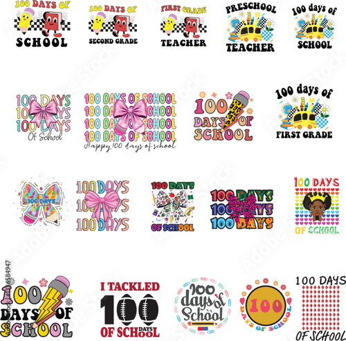100 days of school Dotted Coquette bow, 100th day of school kindergarten, 100 days gamer construction of school, polka dot, of school Got, 100 days, gamer construction, 100th day of schoo, kindergarte