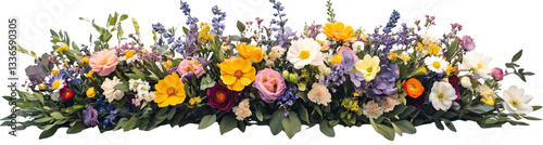 Wallpaper Mural [Transparent Background PNG]Colorful Floral Arrangement Display Torontodigital.ca