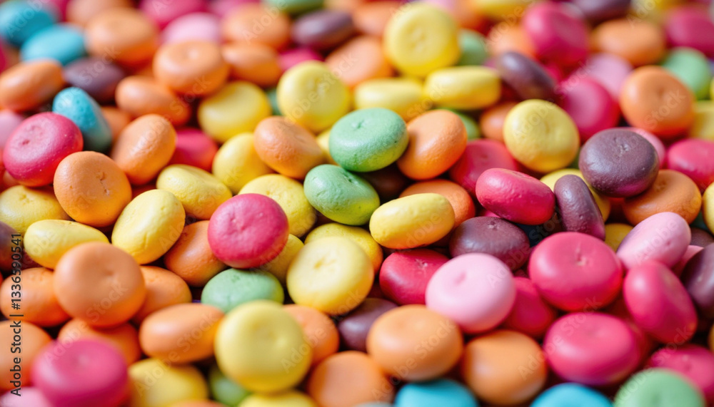 candy assortment with vibrant hues and various shapes, perfect for sweet treats candy assortment with vibrant hues and various shapes, perfect for sweet treats