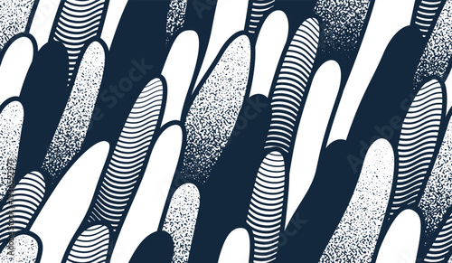 Biological organisms look like seamless pattern, abstract endless background of flora, plant graphic repeat wallpaper, algae repeat motif.