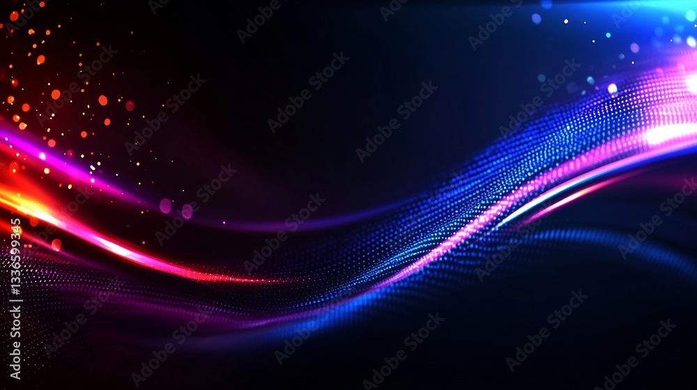 Abstract Neon Waves for Digital Art Background. Abstract Neon Waves for Digital Art Background.