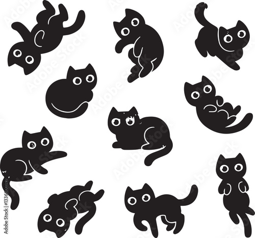 Wildlife animals vector set in natural habitat lion, tiger, elephant, zebra, giraffe, deer, bear, wolf, fox, monkey, leopard, eagle, owl, rhino, nature, safari, jungle, forest, exotic vector design 