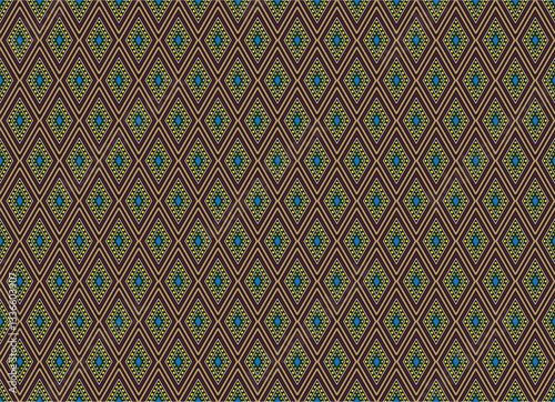 Sacral tribal ethnic motifs geometric vector background. Beautiful gypsy geometric shapes sprites tribal motifs clothing fabric textile print traditional design with triangles