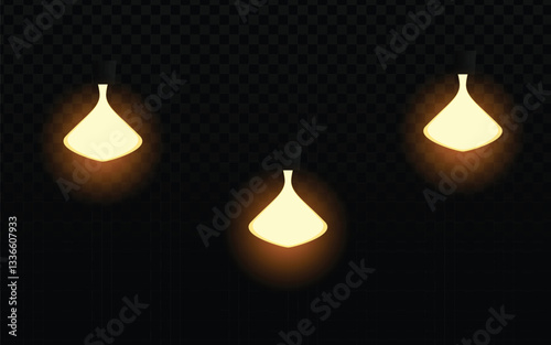 Pendant lights vector art, a globally recognized symbol of modern lighting. Clean vector lines create realistic, hanging lamps. Ideal for mockups, designs, or digital overlays.