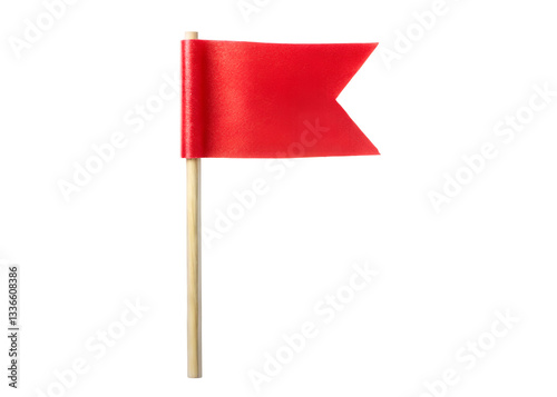 red flag clipart image on transparent background