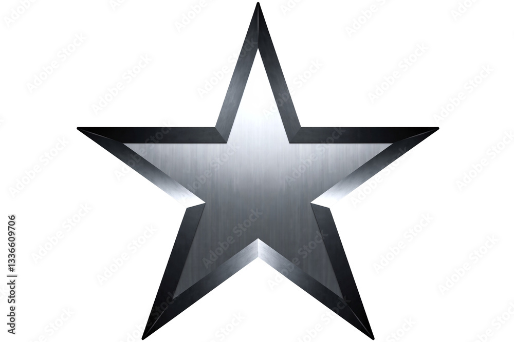 Sleek Silver Star Icon with Bold Outline on Transparent Background, Ideal for Rating and Celestial Themes Sleek Silver Star Icon with Bold Outline on Transparent Background, Ideal for Rating and Celestial Themes