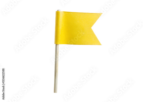 yellow flag clipart image on transparent background