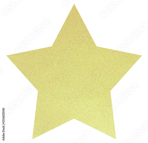 glitter Star on white background.