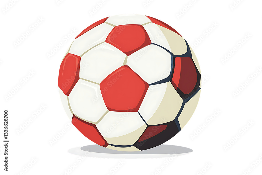 Fototapeta premium Classic Soccer Ball, A Dynamic Sports Design Element