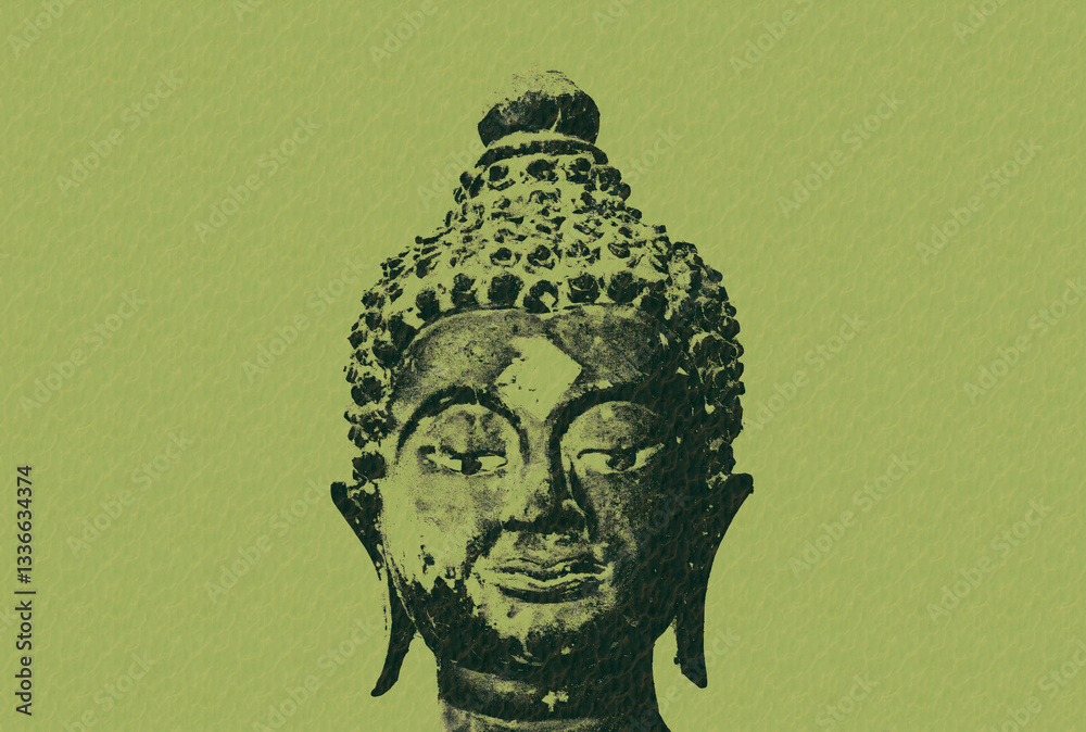 Fototapeta premium buddha bangkok pop art