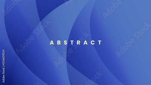Abstract Blue Geometrical Background with Modern Liquid Artistic Overlap Design
