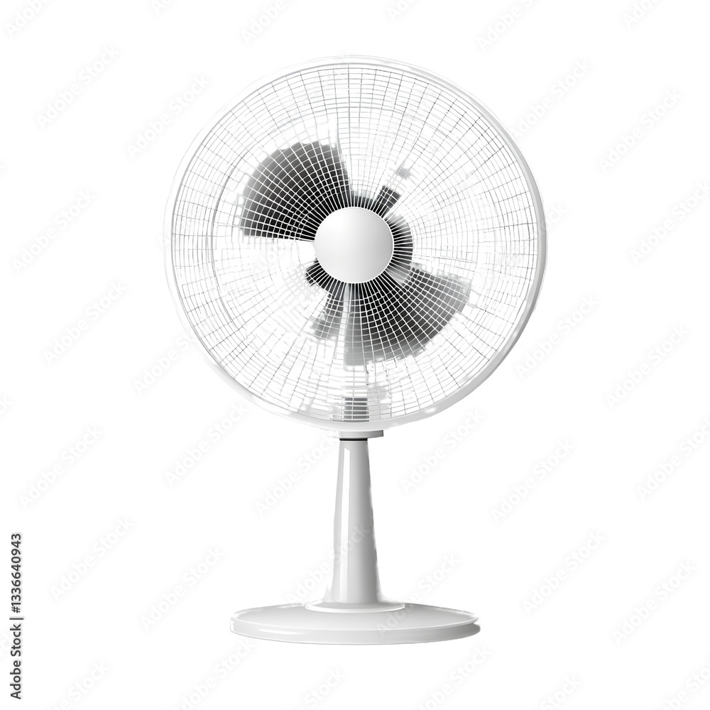 Stand fan isolated on a transparent background, PNG Stand fan isolated on a transparent background, PNG
