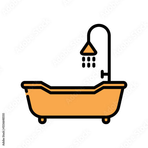 Bathtup icon design template