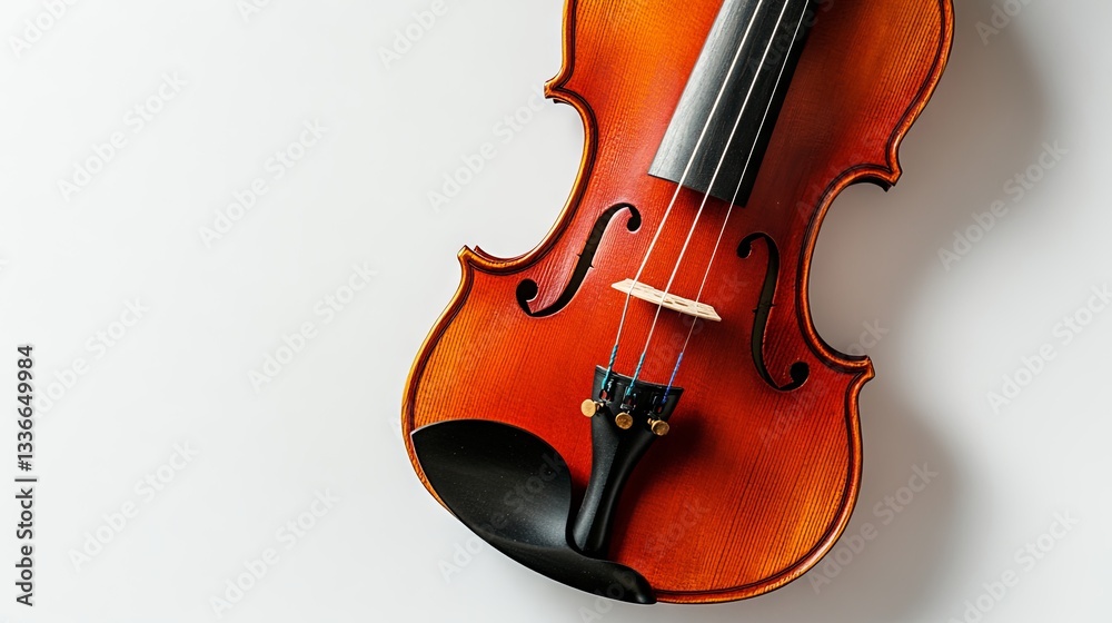 Fototapeta premium Violin on isolated background 
