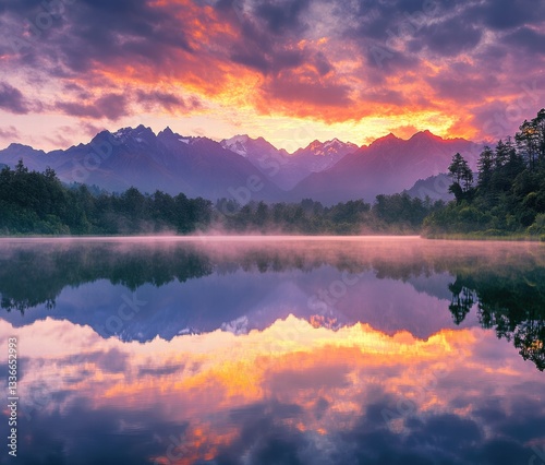 sunrise on the lake
