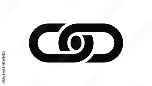 Chain Link Connection Icon Vector.