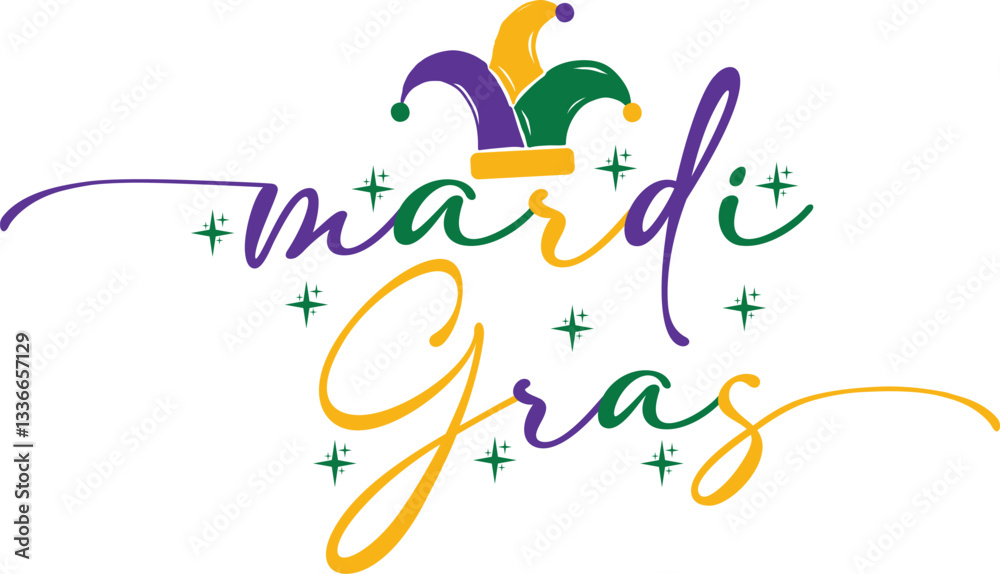 Fototapeta premium Mardi Gras SVG 